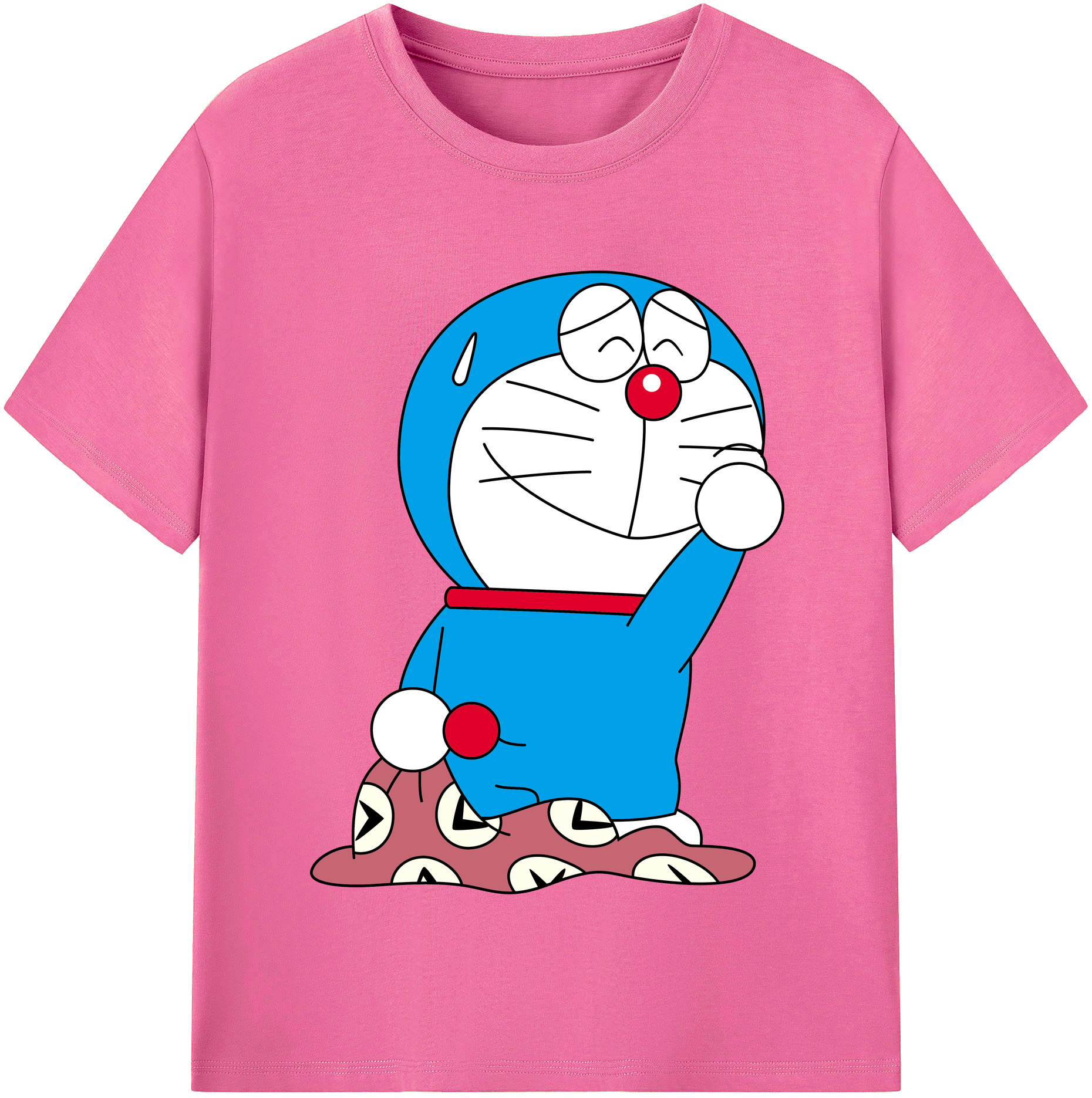 （画像用） ドラえもん Doraemon レディースカジュアルプリントTシャツ（綿100％）
